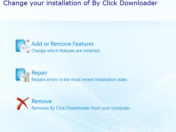 Uninstall ByClick Downloader2