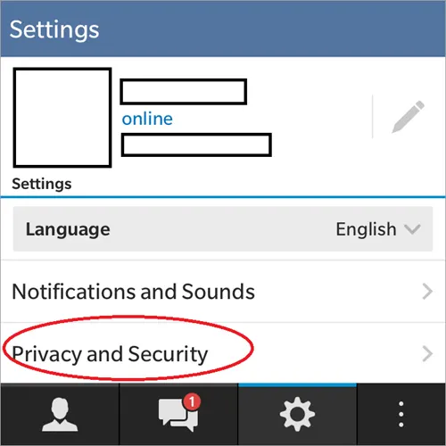Settings iOS