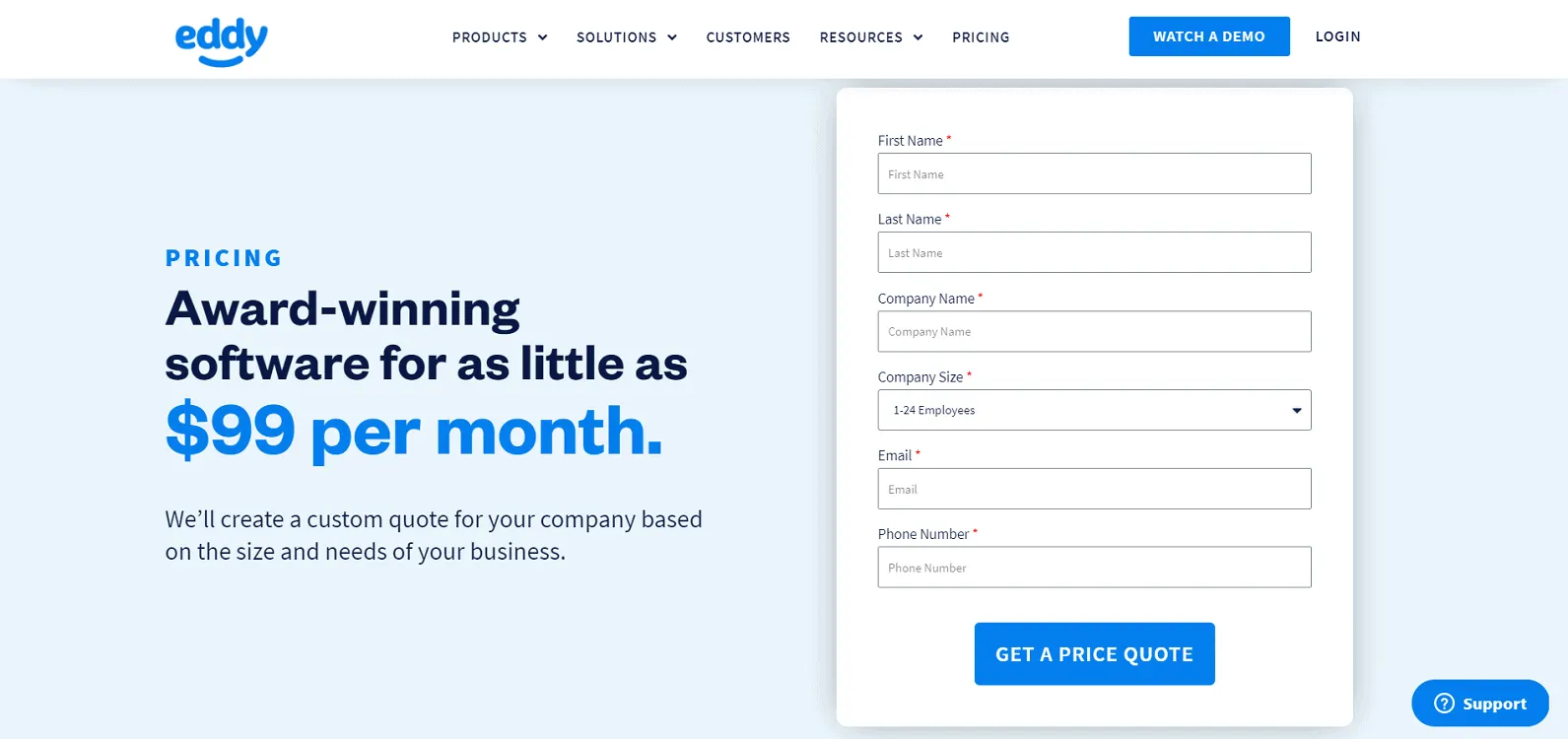Eddy Pricing