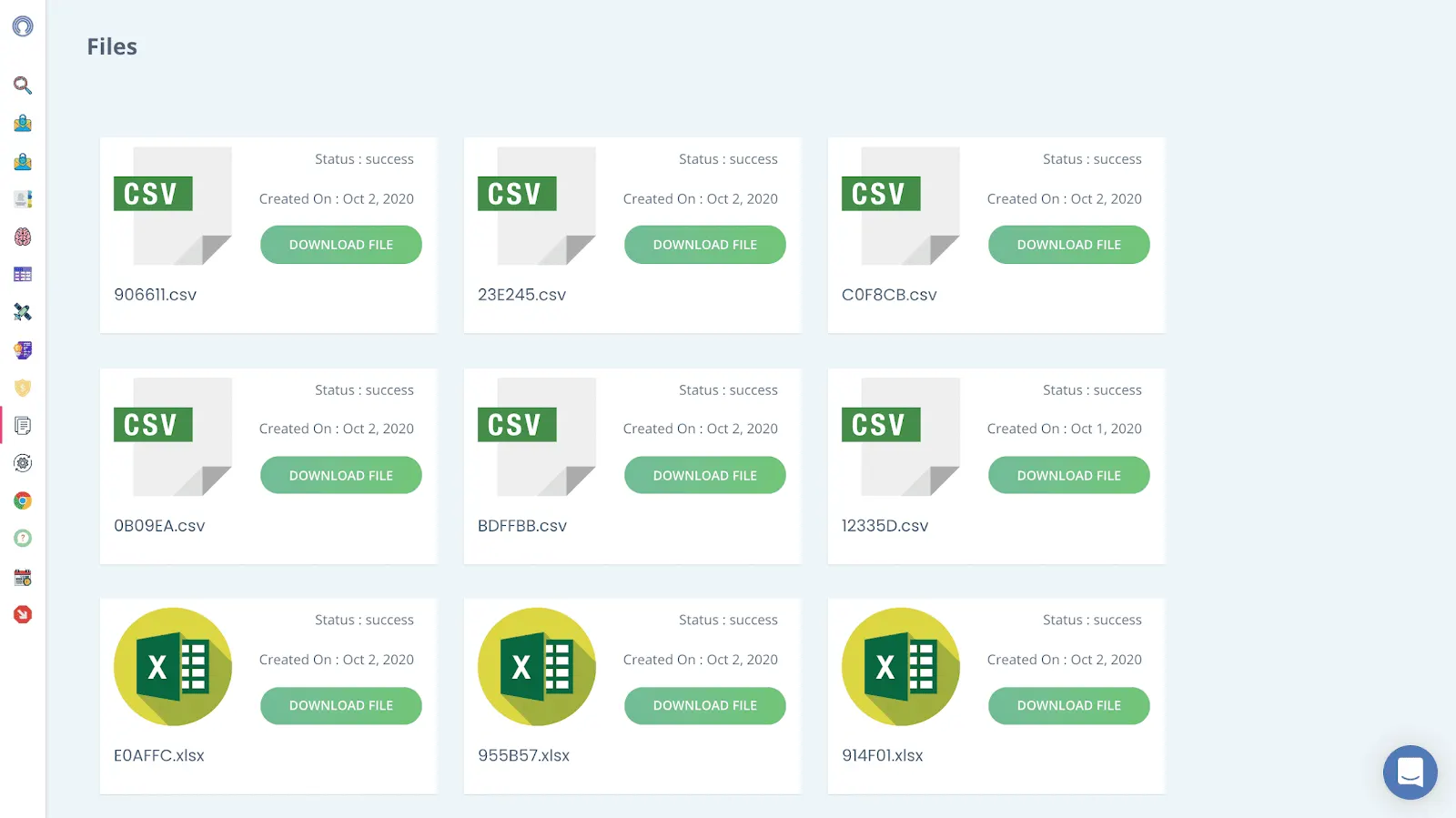 Extraction de contacts avec le robot CRM de Datarosa