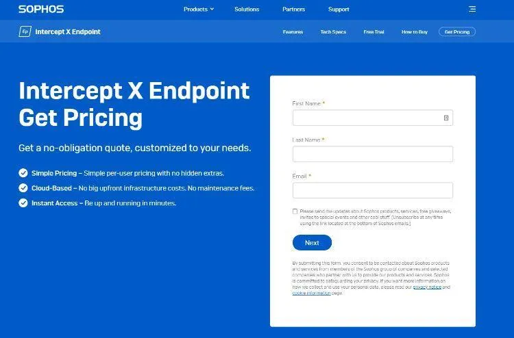 sophos  pricing