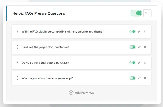 Plugin Wordpress HeroicFAQ