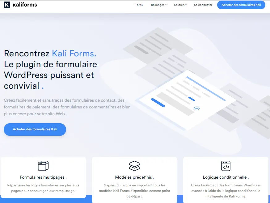 Plugin WP - Kali Forms
