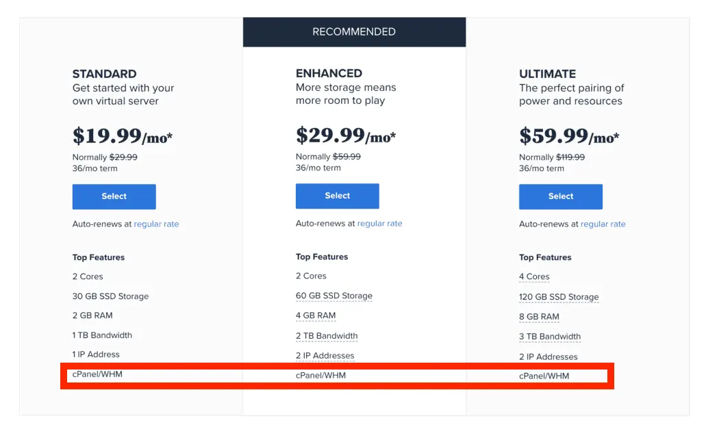 Rendez vous sur CPanel