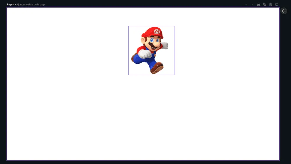 détourage de l'image de mario