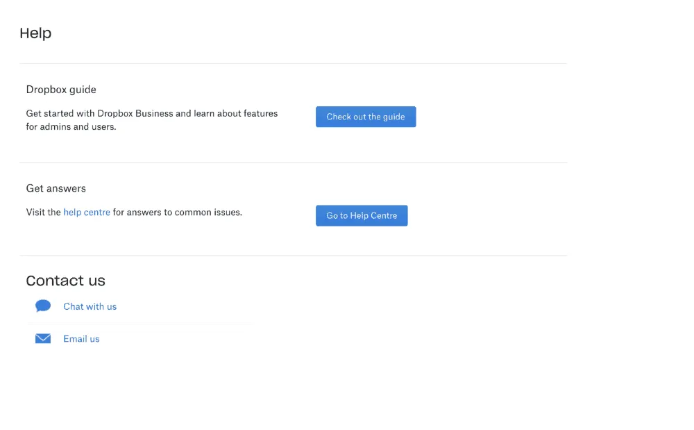 Dropbox - Support Client