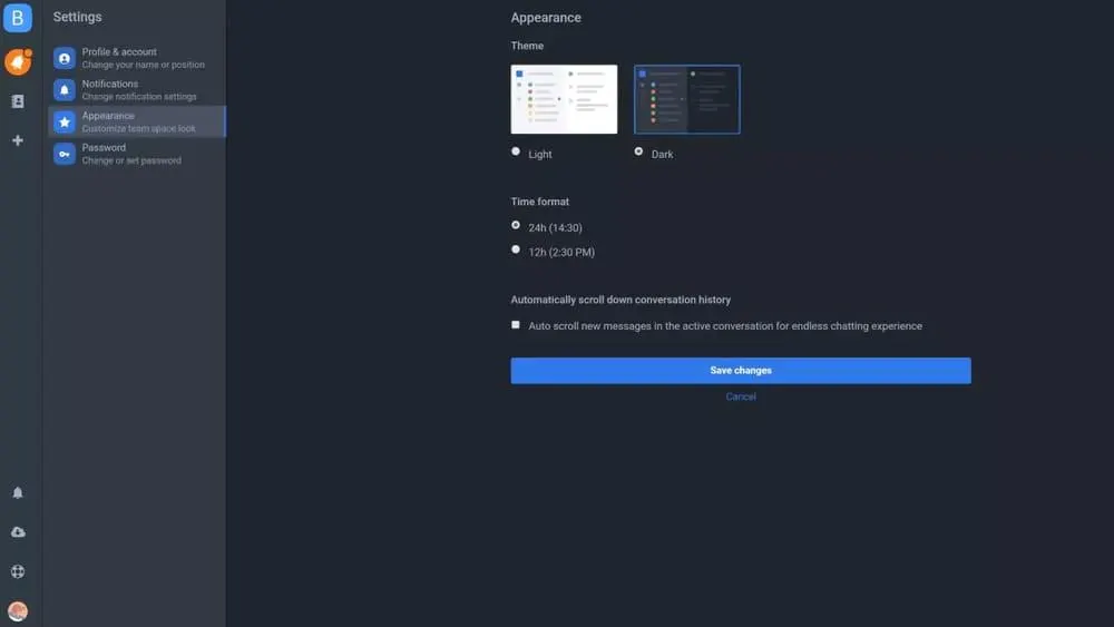 Interface et performances - Chanty