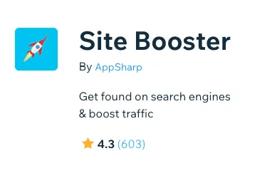 Wix site booster