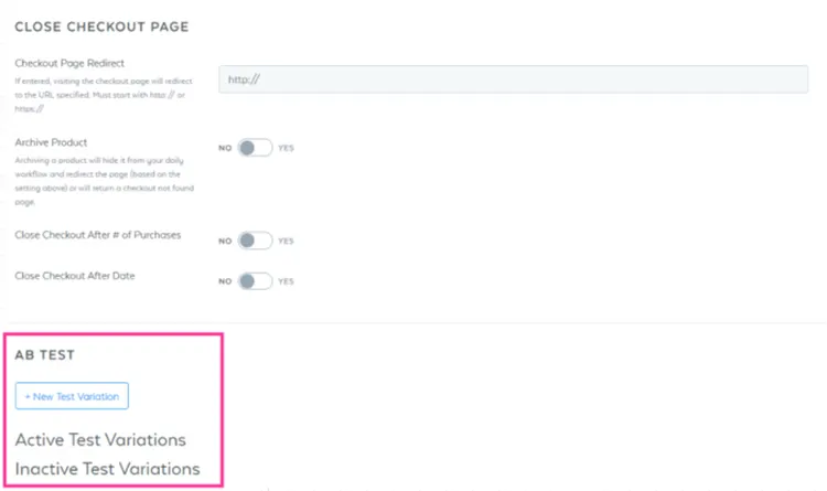 Tests A/B sur SamCart