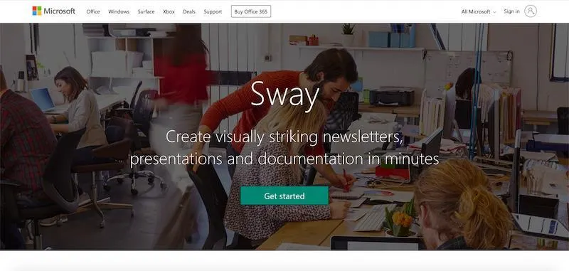 Microsoft Sway Best Presentation Software