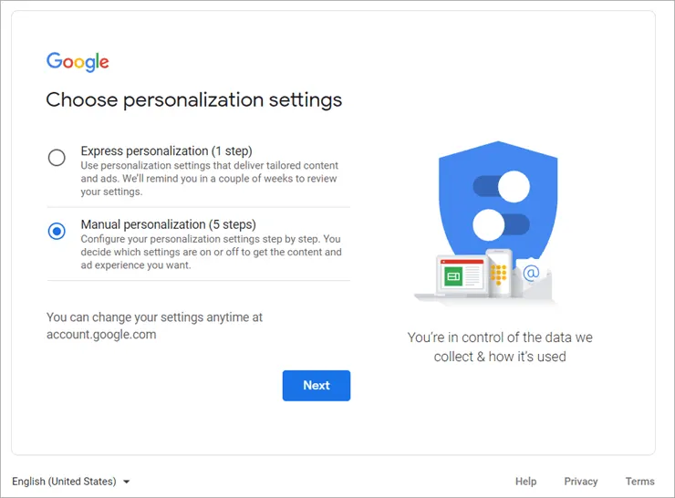 manual personalization